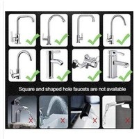  360 Degree Rotating Water-Saving Sprinkler, Faucet Aerator, 3-Gear Adjustable Head Nozzle Splash-Proof Filter Extender Sprayer for Kitchen Bathroom, Water Faucet Kitchen tap,Water Saving Nozzle (Health Faucet) 